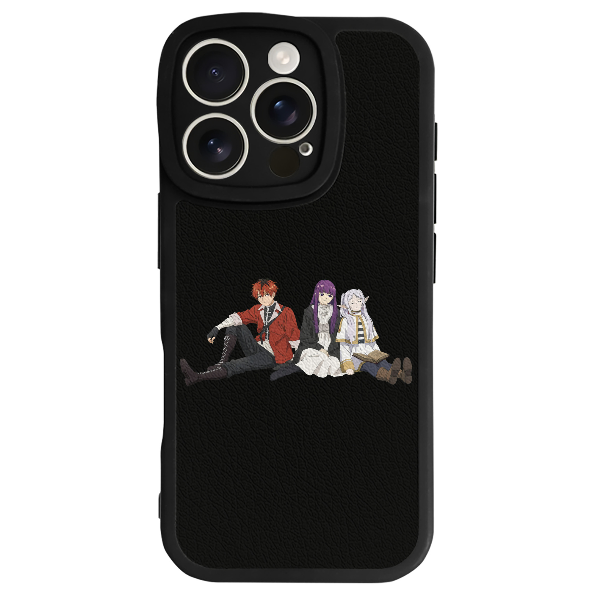（画像用） 葬送のフリーレン Frieren 【iPhone 16シリーズ対応】シリコンスマホケース（レザー調） 材質：シリコン